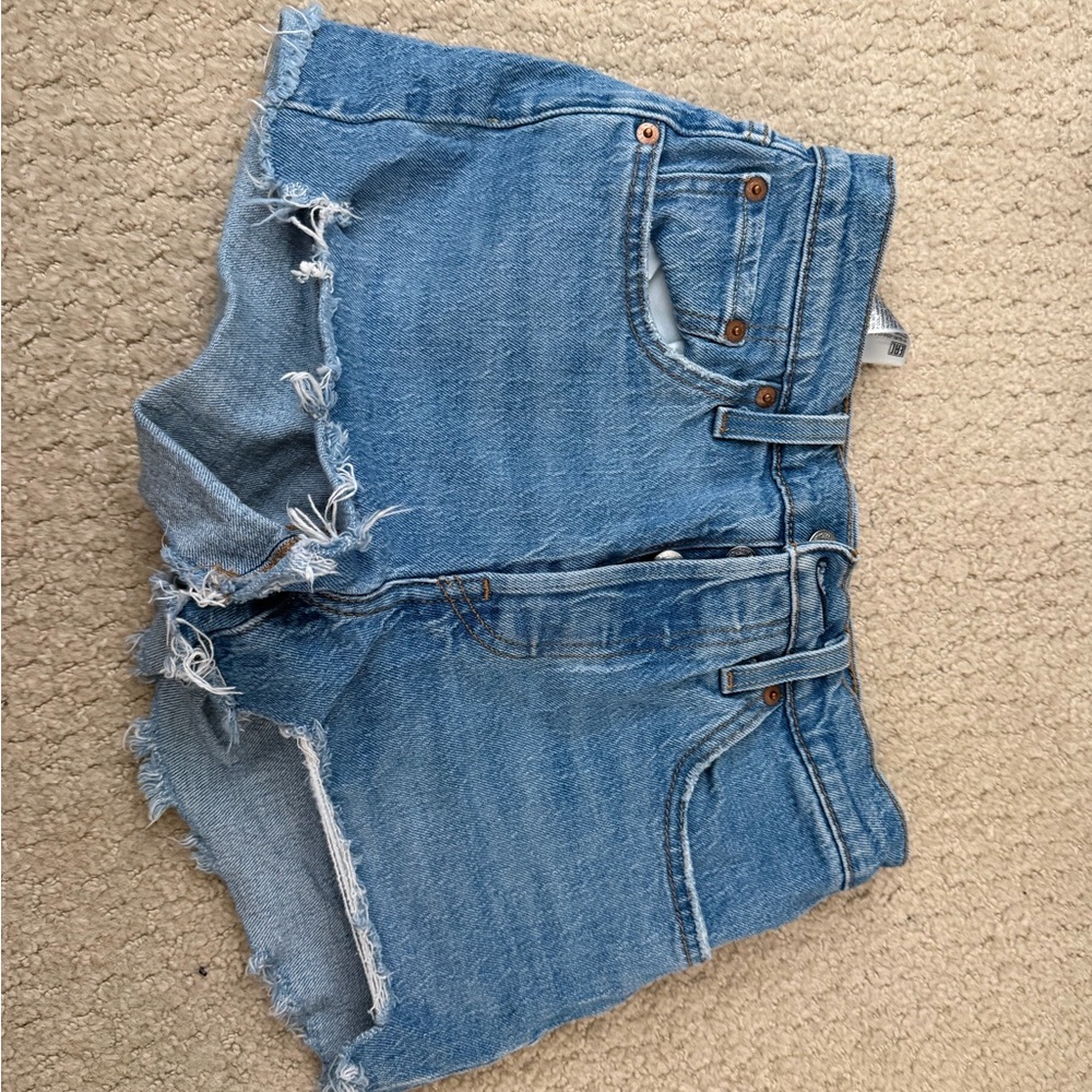 Levi's 501 Light Blue Denim Shorts